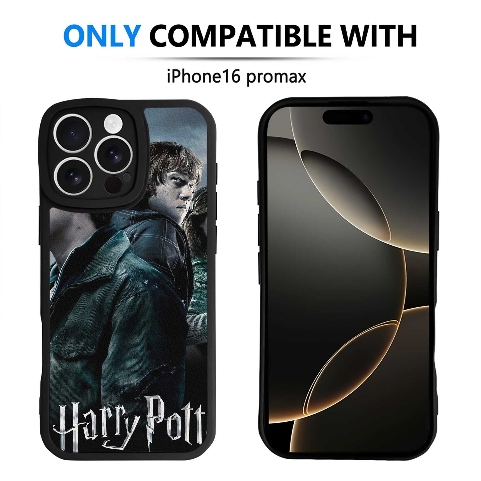 （画像用） Harry Potter ハリー・ポッターシリーズ 【iPhone 16シリーズ対応】シリコンスマホケース（レザー調） 材質：シリコン